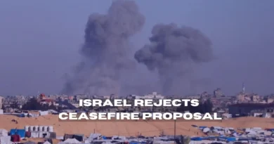 Israel Rejects Ceasefire Proposal