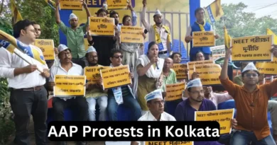 AAP Protests in Kolkata