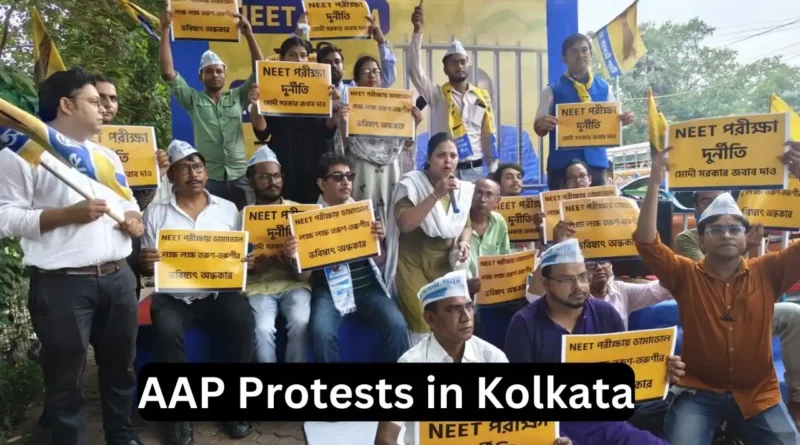 AAP Protests in Kolkata